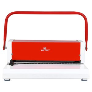 Ars Tech A4 39 Holes Spiral Binder Machine (White/Red)