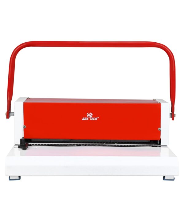 Ars Tech A4 39 Holes Spiral Binder Machine (White/Red)